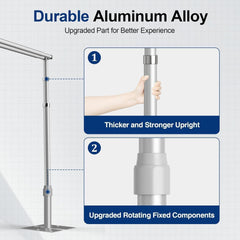 10x10Ft Double Crossbar Pipe and Drape Photo Background Support Kit