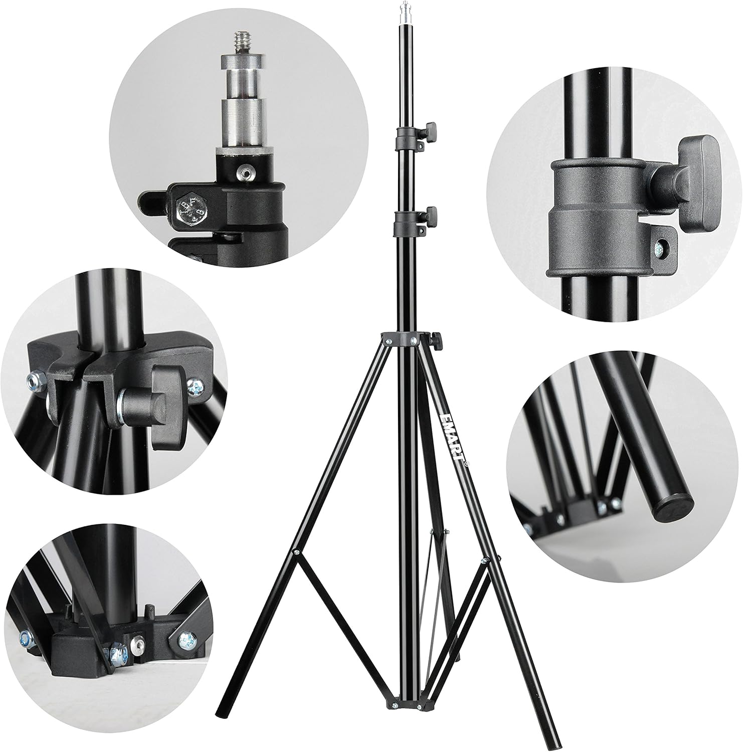 2-Pack 8.5 Ft Portable Photo Video Lighting Tripod Light Stand