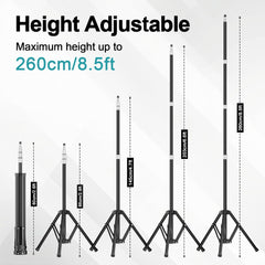 2.8-8.5Ft Adjustable Reverse Folding  Light Stand