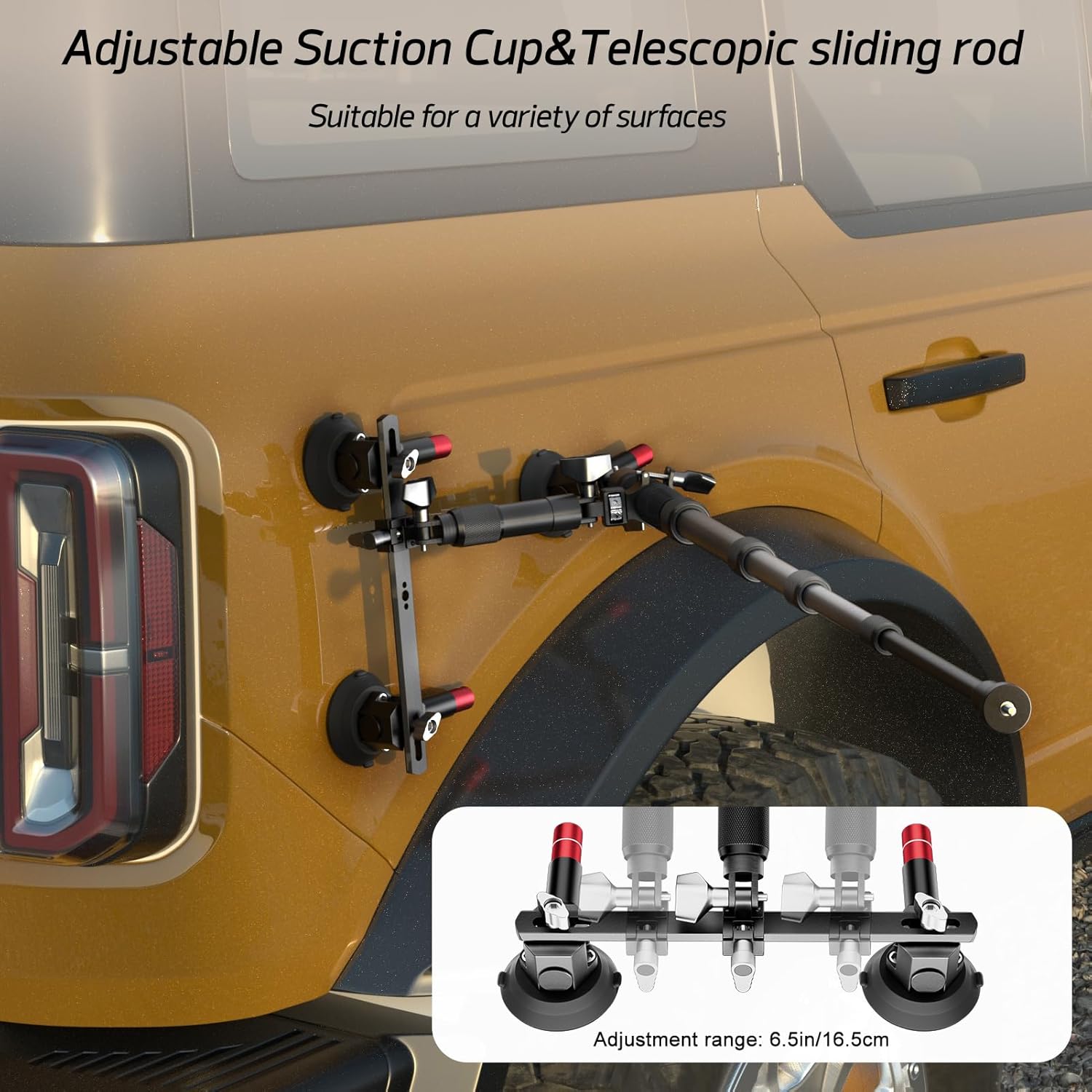 Car Mount with Triple Suction Cup