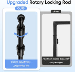 70" Tall & 94" Length Adjustable Table Rod Stand with Clamps