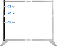 10 ft Banner Stand Aluminum Alloy Telescopic Vertical Bar