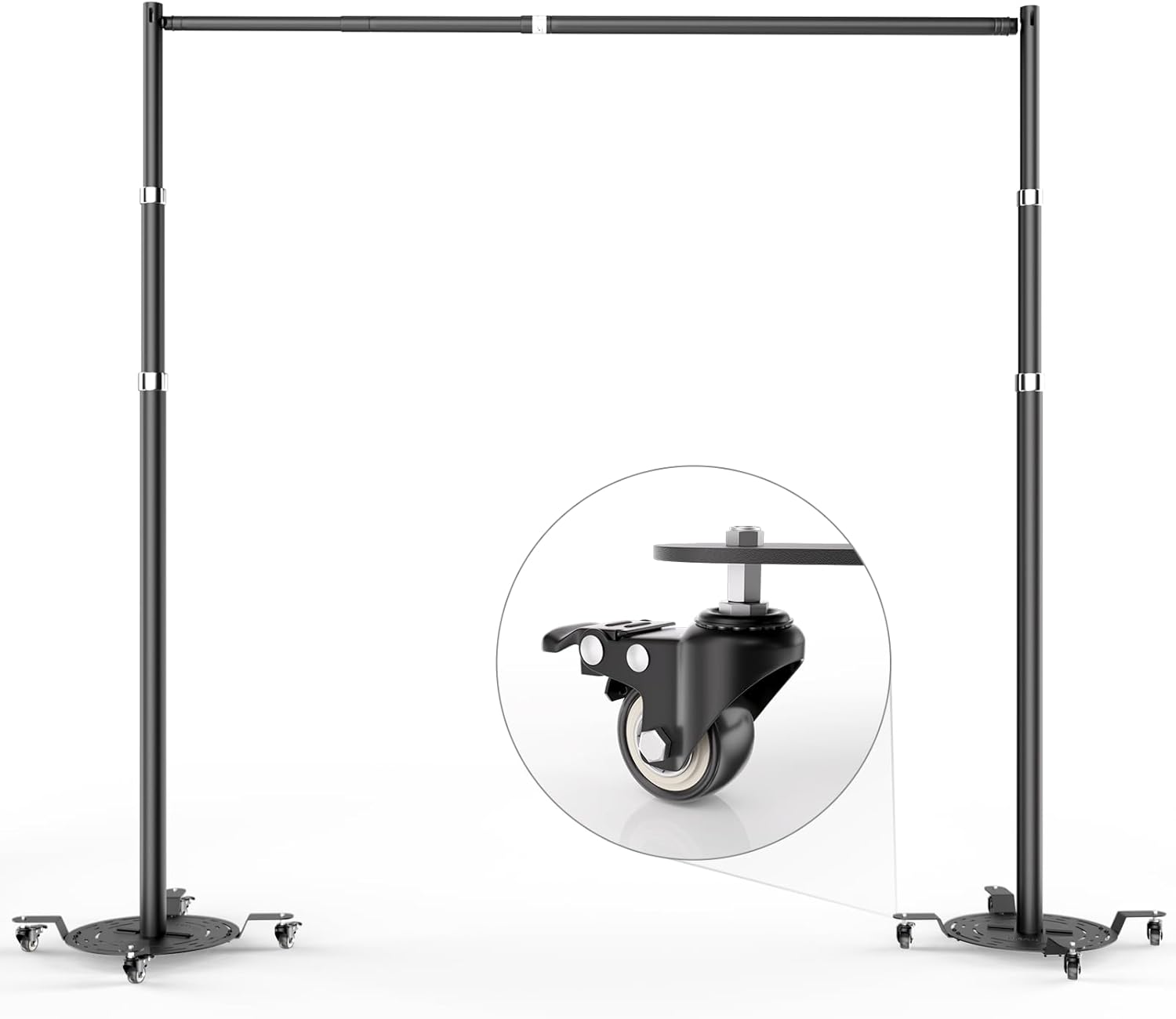 10ftx10ft Pipe and Drape Backdrop Stand Kit with Wheels