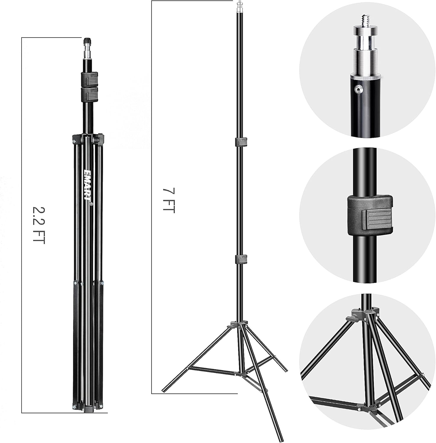 33 inch Reflective Photography Umbrella with Adjustable Light Stand