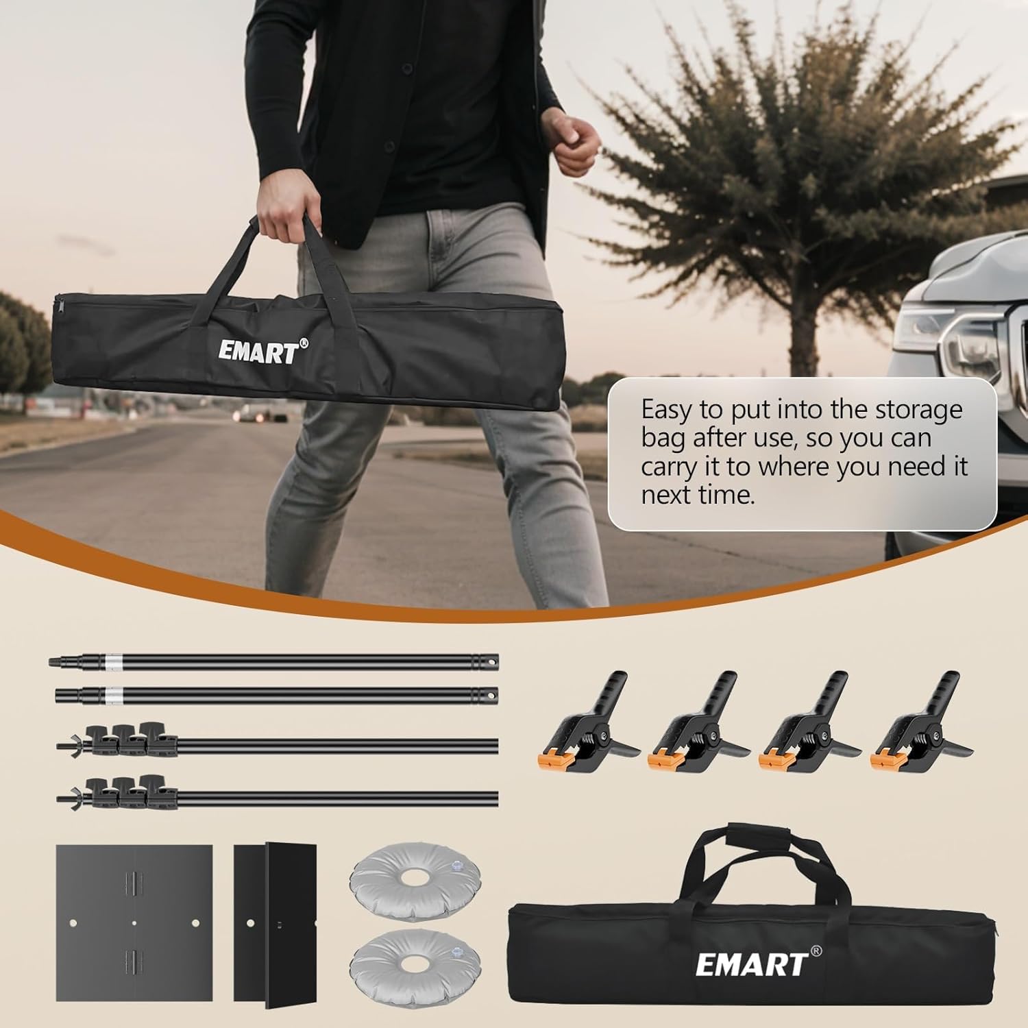 Pipe and Drape Adjustable Photography Backdrop Stand Kit