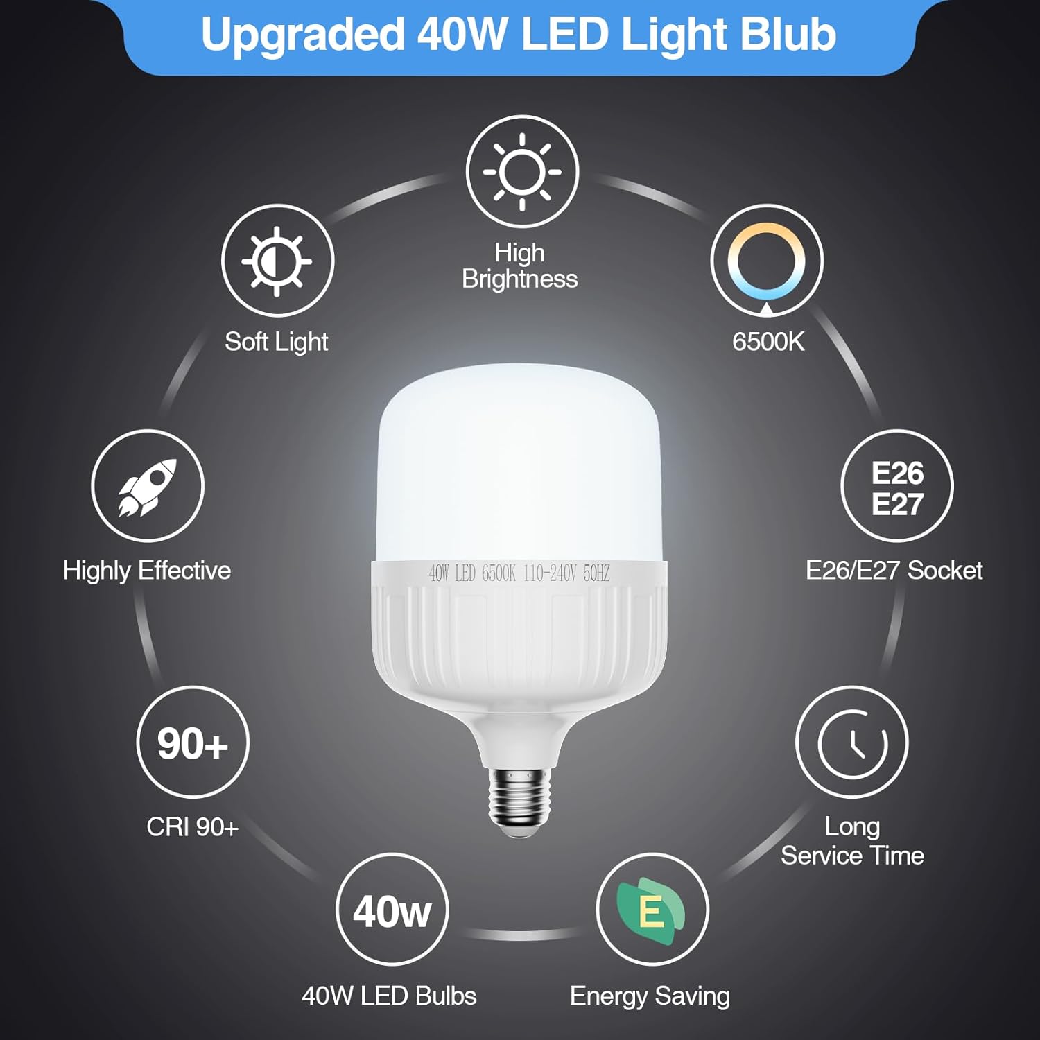 20"x28" Softbox Lighting Kit with 40W 6500K LED Bulbs