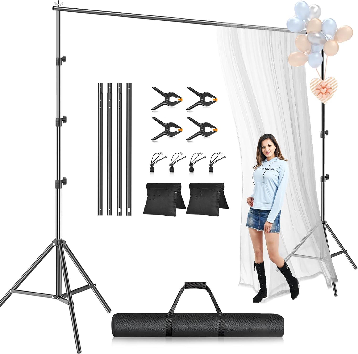 Light Weight Backdrop Stand – EMART®| Expert on Backdrop Stand