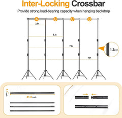9.2x10ft Heavy Duty Background Stand