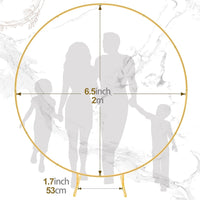 6.5 Ft Gold Balloon Circle Arch Stand