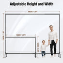10 x 7.5 ft - Movable Banner Backdrop Holder - Backdrop Stand with Wheels