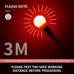 EMART Darkroom Safe Light, Red LED Desk Lamp with Clip