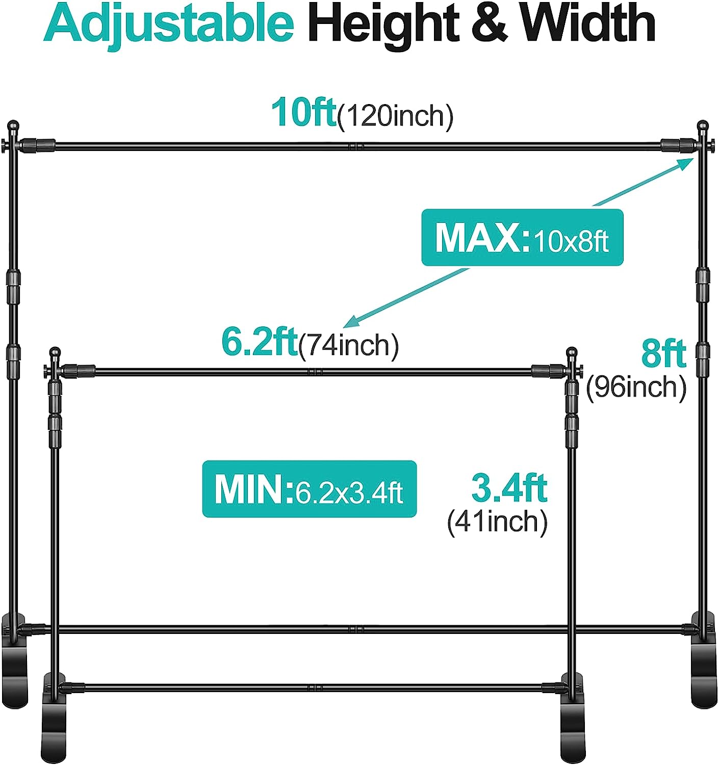 10 x 8ft /8 x 8ft Light Weight Banner Stand