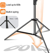 8.5 ft Heavy Duty Aluminum Light Stand with Carrying Bag