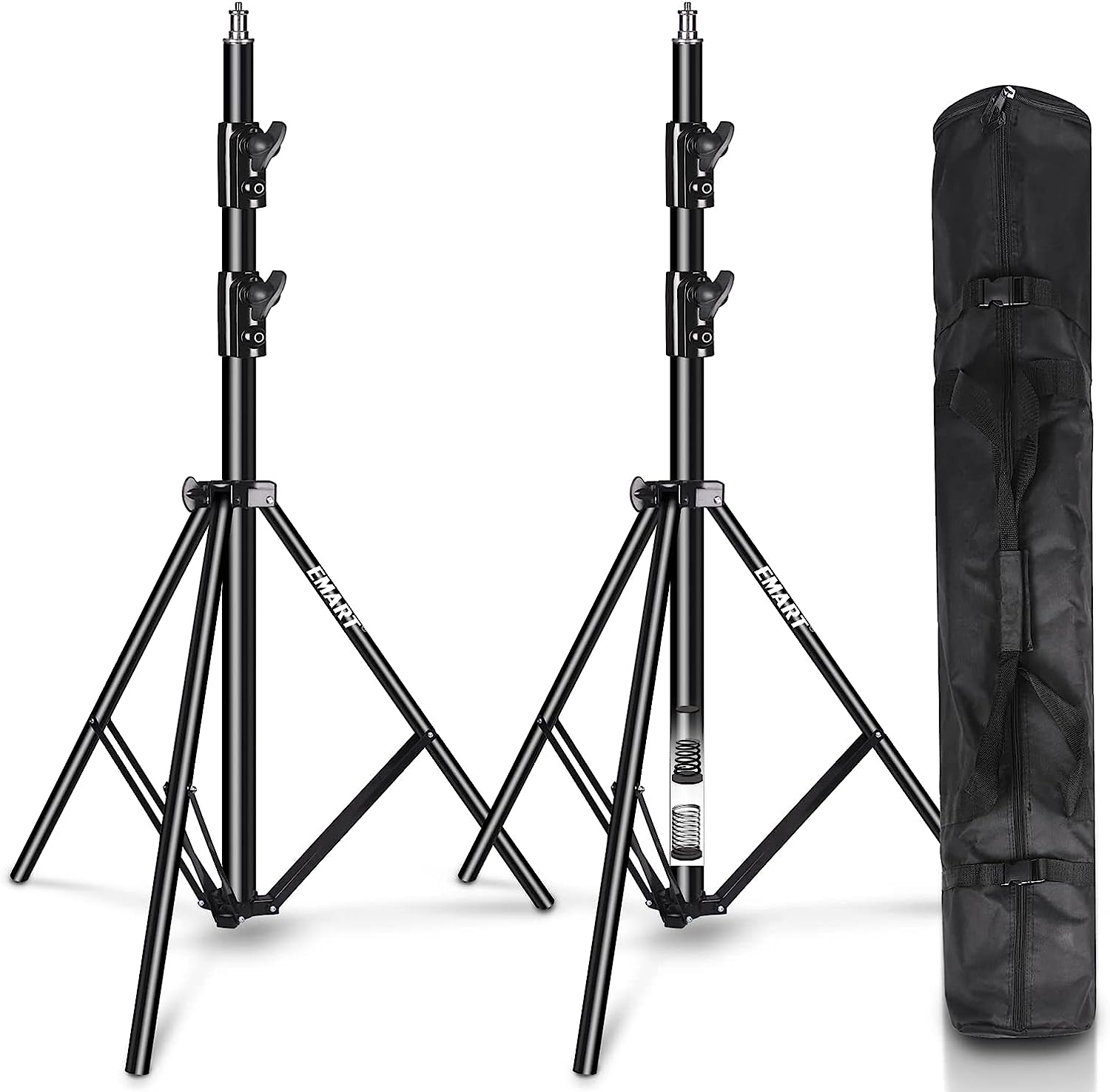 8.5 ft Heavy Duty Aluminum Light Stand with Carrying Bag