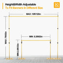 7 x 10 ft Wedding Arch Backdrop Stand 【Gold】