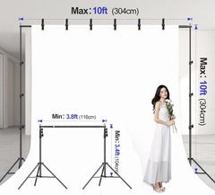 10x10FT Lockable Heavy Duty Backdrop Stand Kit