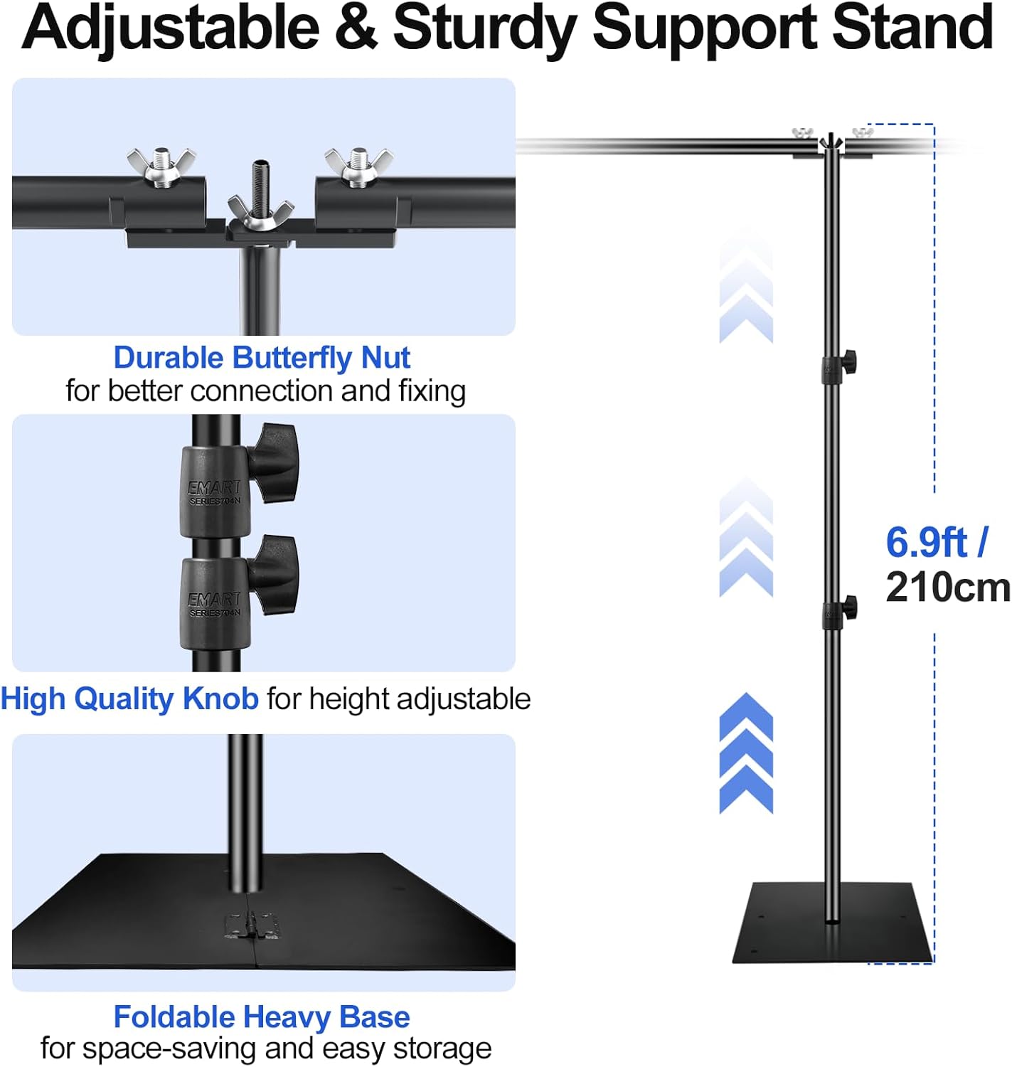 Large Heavy Duty Backdrop Stand Kit