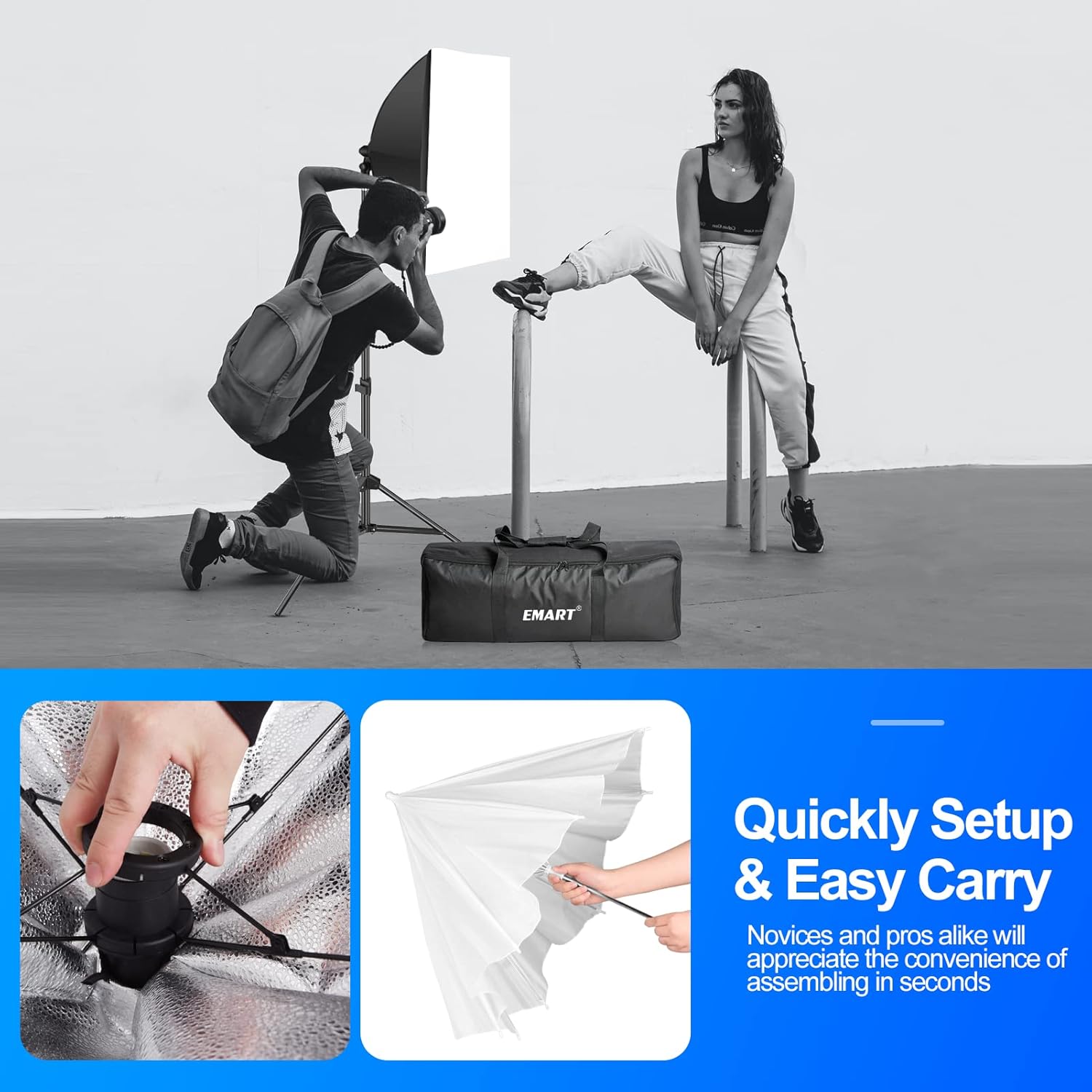 【Clearance】Umbrella Soft Box Lighting Kit 105W/5500