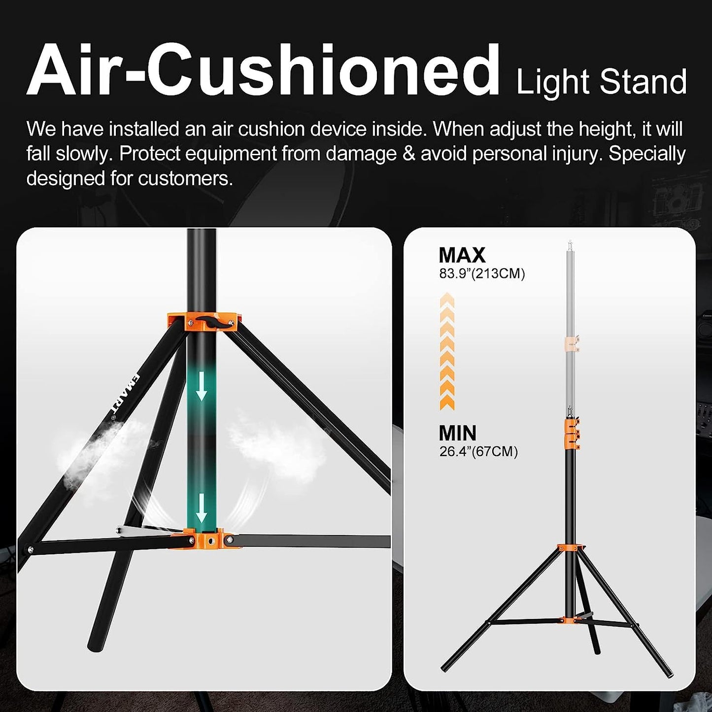 2 Packs Dimmable Bi-Color 480 LED Video Lighting Kit