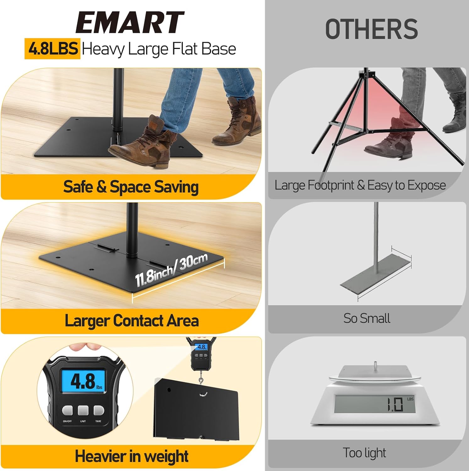 EMART Outdoor Projector Screen with Stand