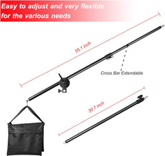 45W Dimmable Overhead Softbox Led Boom Arm Hairlight