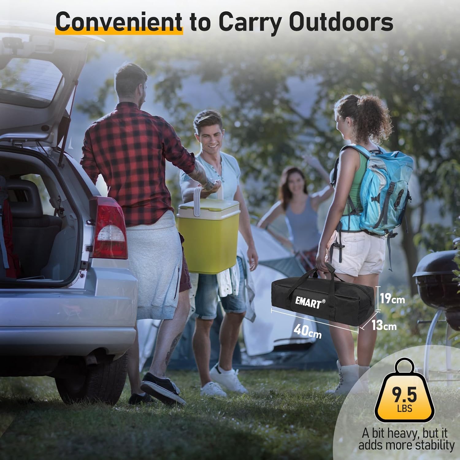 EMART Outdoor Projector Screen with Stand