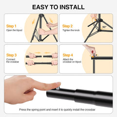 ［Super Sale］10X7 FT Backdrop Stand - Basic Kit