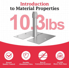 8.9x10ft Pipe and Drape Backdrop Stand Kit
