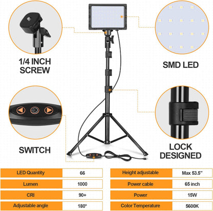 EMART LED Video Light Continuous Table Top Lighting