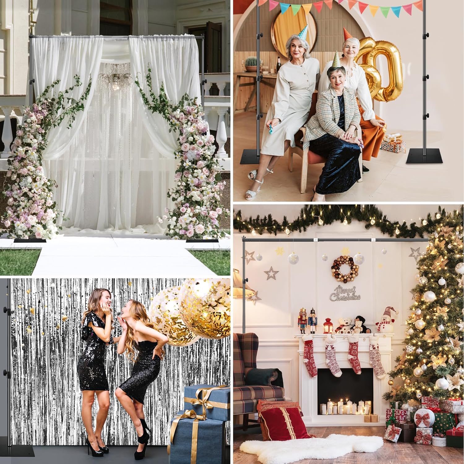 Pipe and Drape Adjustable Photography Backdrop Stand Kit