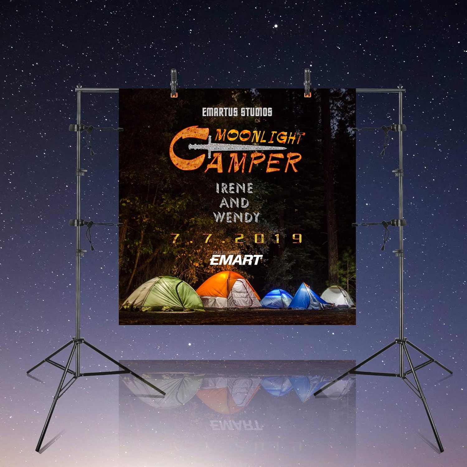 8x8 Ft Adjustable Photo Backdrop Stand Kit