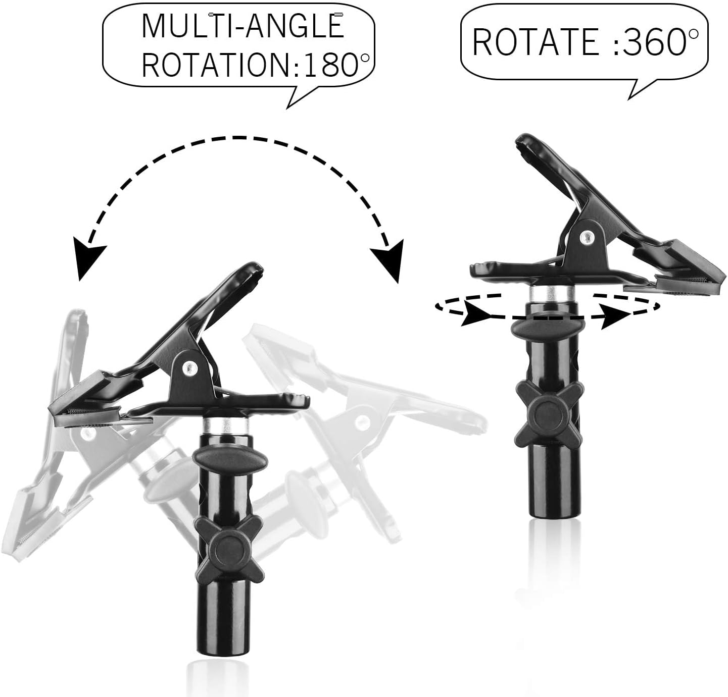 8.5FT Background Disc Reflector Light Stand with 5/8" Heavy Duty Clamp Holder