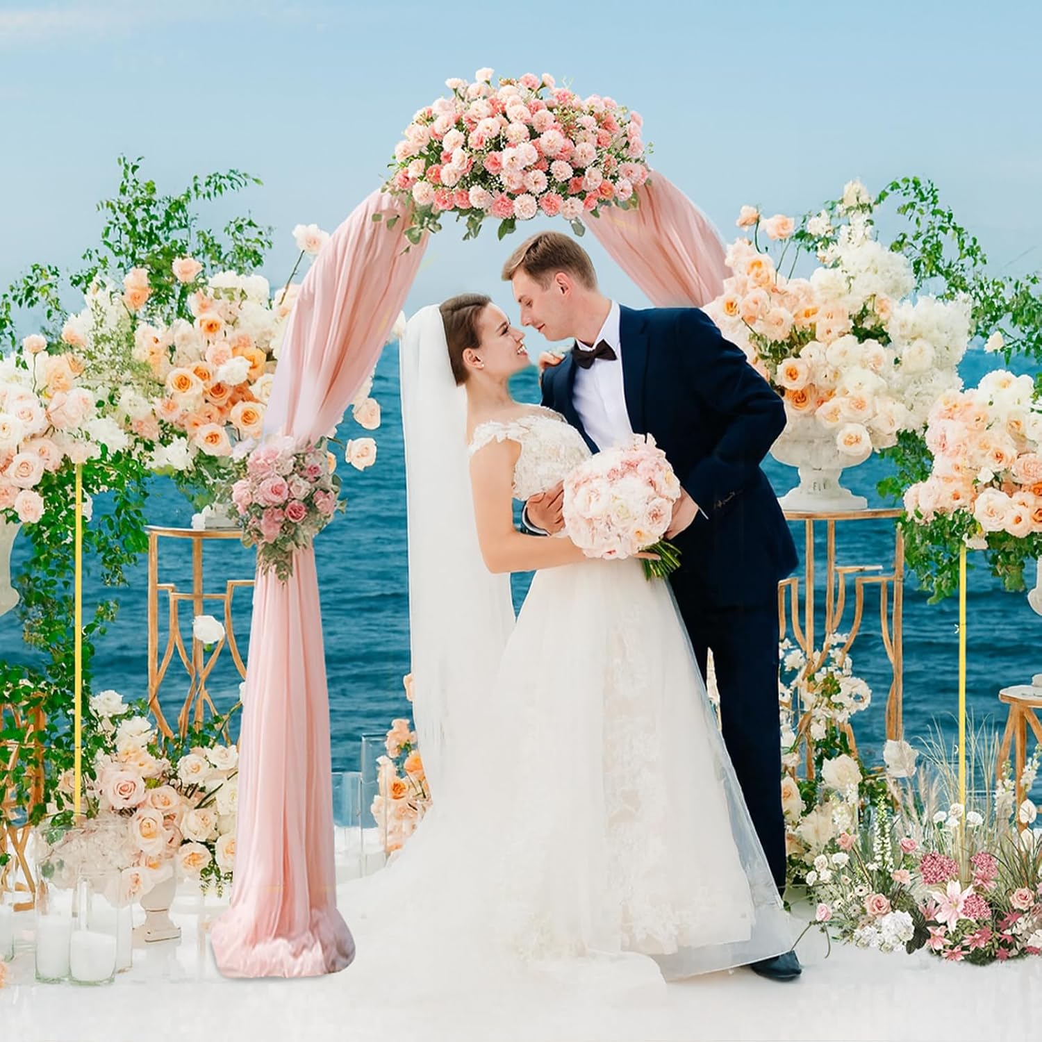 Metal Gold Balloon Arch Stand