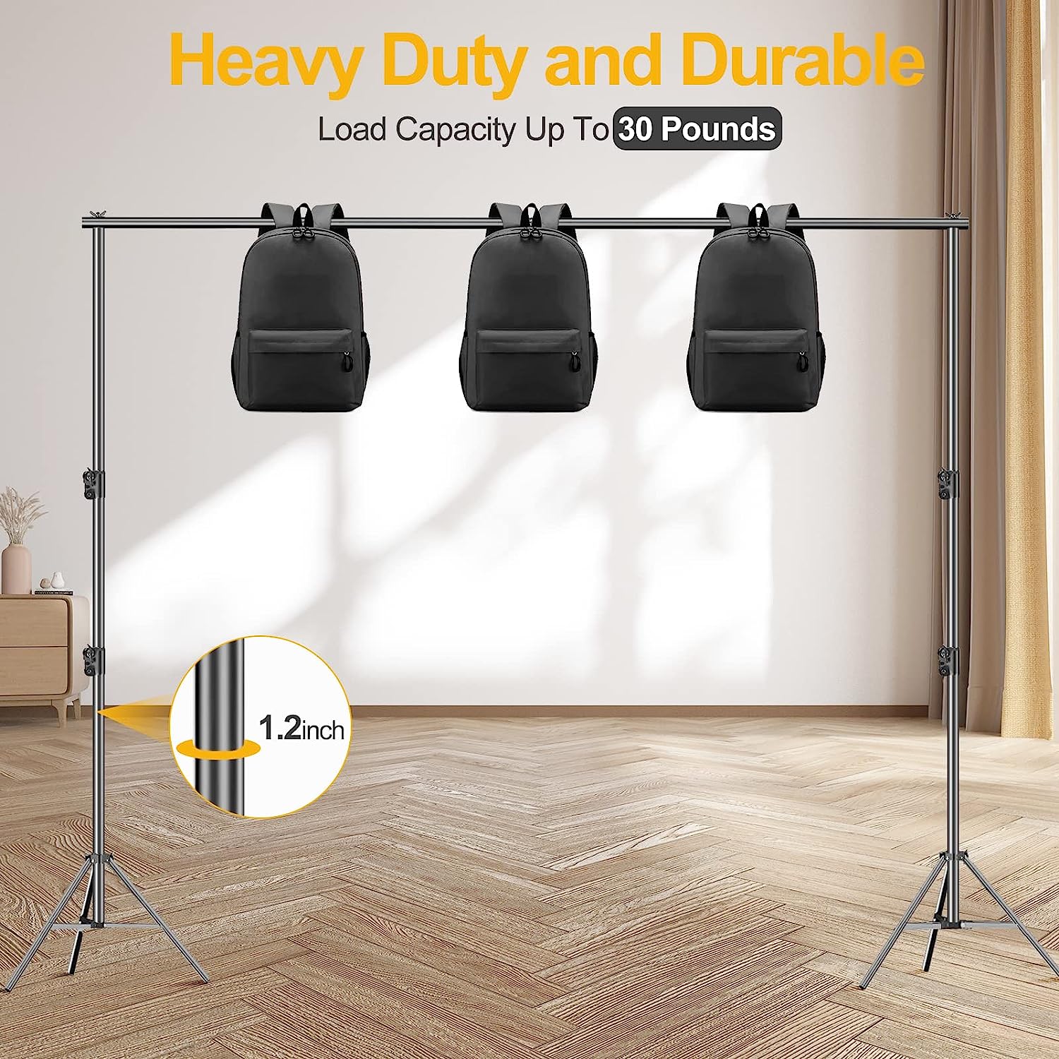 Photo Video Studio 9.2 x 10 ft Heavy Duty Background Stand System