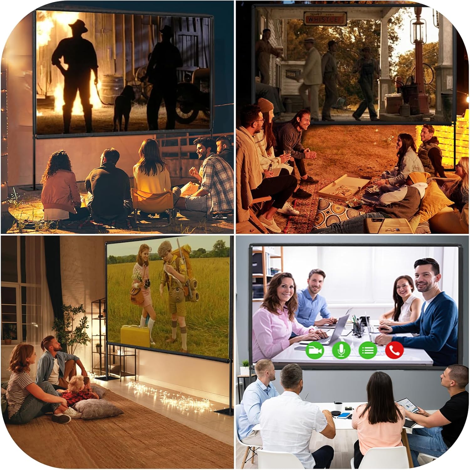 EMART Outdoor Projector Screen with Stand