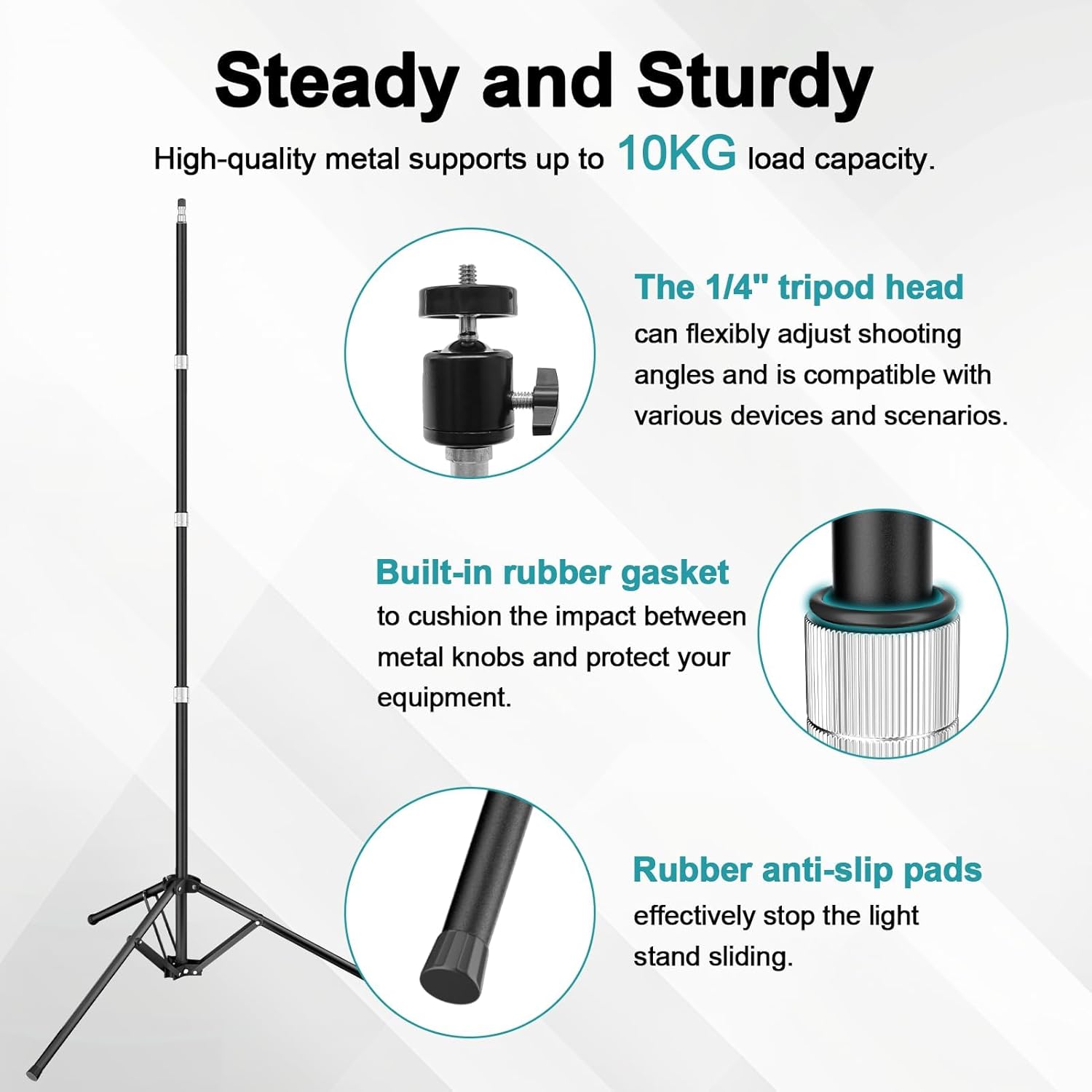 2.8-8.5Ft Adjustable Reverse Folding  Light Stand
