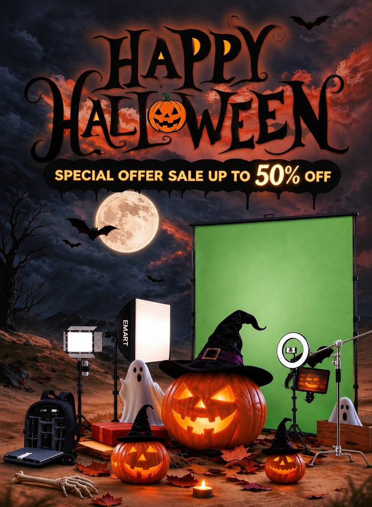 backdrop stand and light for halloween