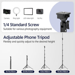 EMART 70’’ Cell Phone Tripod Stand with Remote for iPhone and Android