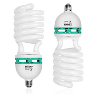 EMART 125W 5500K Photography Fluorescent Light Bulb, White Daylight Balanced CFL Grow Light Bulbs(E26/E27) - 2 Packs - EMART INTERNATIONAL, INC (Official Website)