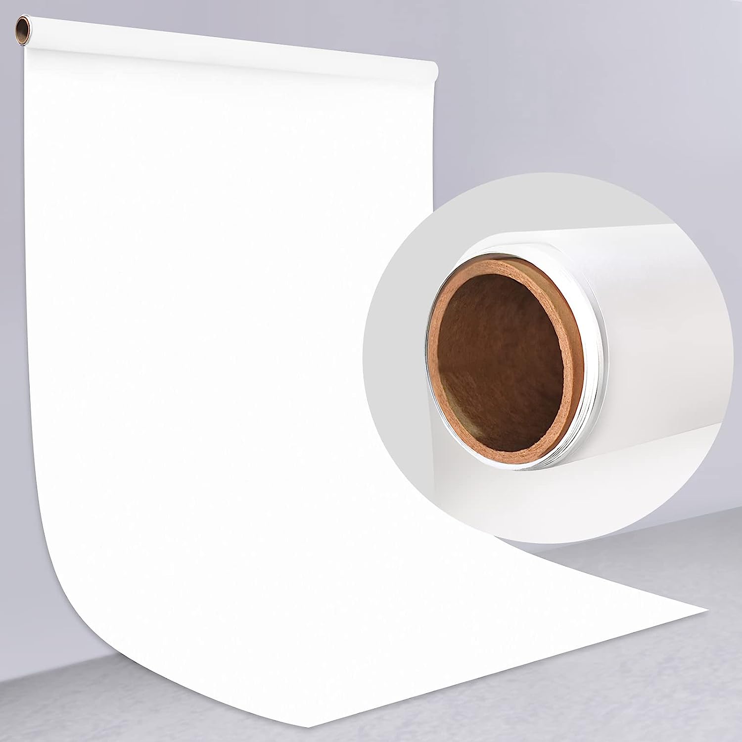 Matte Seamless Photography Background Paper | 4.4x16ft | Arctic White