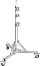 10.8ft/330cm Stainless Steel Light Stand with Casters, Spring Cushioned Heavy Duty Adjustable Rolling Photography Tripod Stand - EMART INTERNATIONAL, INC (Official Website)