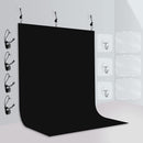 EMART 8.5x9.5ft Black/White/Green Photo Backdrop Curtain, Black Background Back Drop Cloth for Pictures Photography - EMART INTERNATIONAL, INC (Official Website)