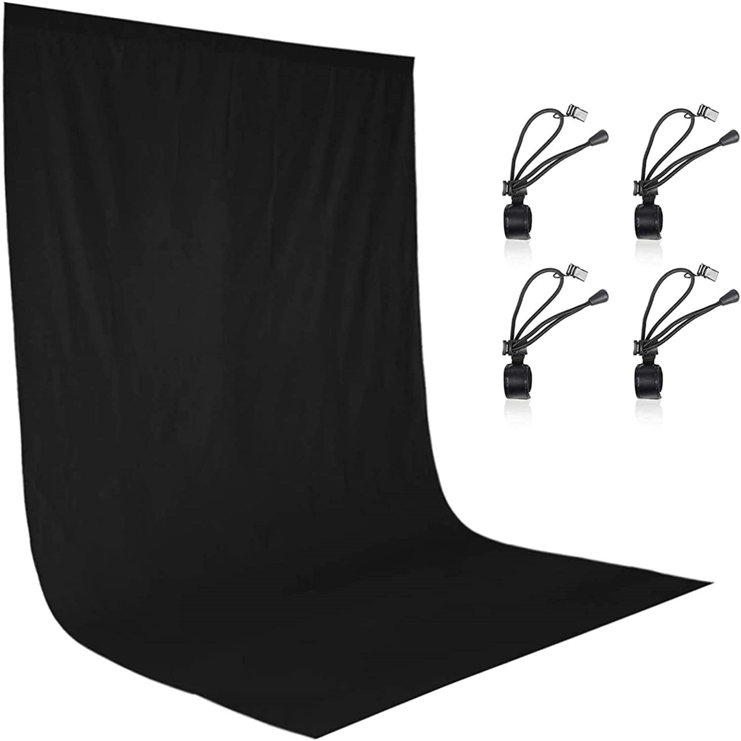 EMART Five Sizes Muslin Photography Background  with 4 Clips