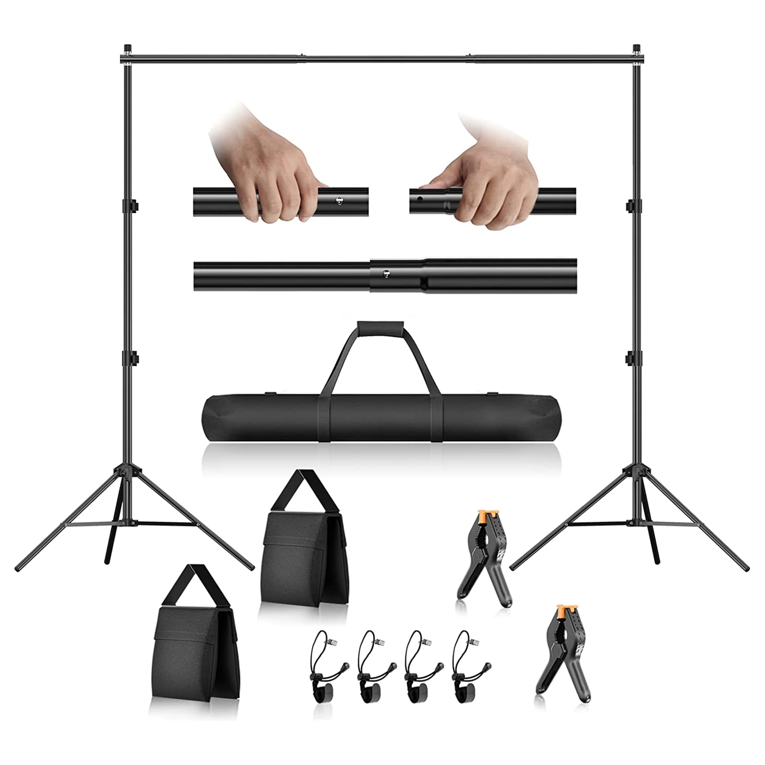 6.6 x 6.6 ft Photo Backdrop Stand