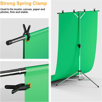 5.8x6ft Backdrop Stand, T Shape Portable Backdrop Stand Stainless Steel Background Stand Kit - EMART INTERNATIONAL, INC (Official Website)