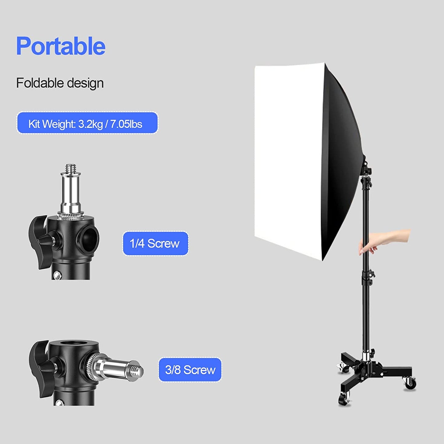 Photography Photo Studio 30 inch Mini Tripod Light Stand Base with Casters - EMART INTERNATIONAL, INC (Official Website)