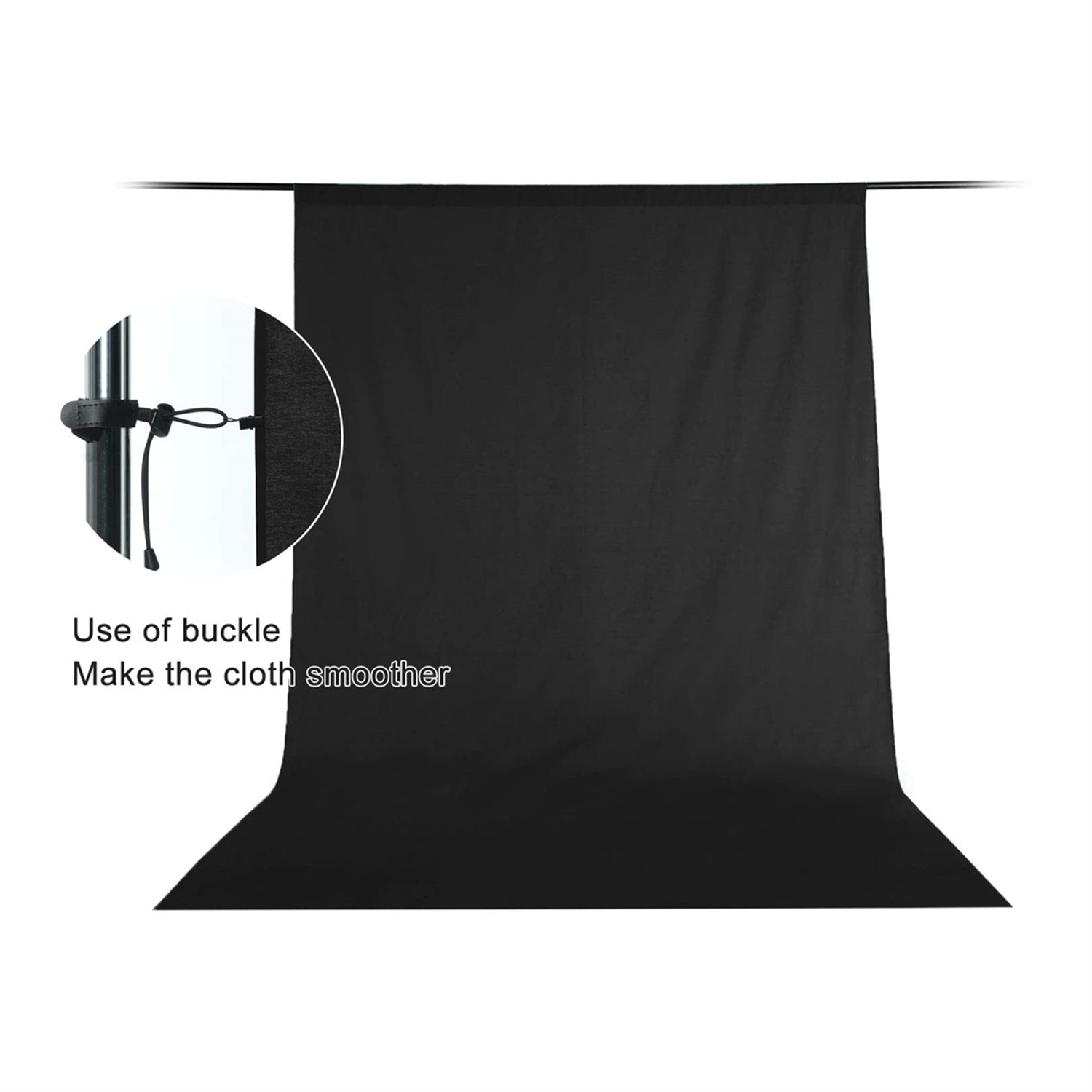 EMART Five Sizes Muslin Photography Background  with 4 Clips
