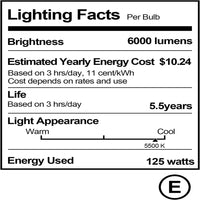 EMART 125W 5500K Photography Fluorescent Light Bulb, White Daylight Balanced CFL Grow Light Bulbs(E26/E27) - 2 Packs - EMART INTERNATIONAL, INC (Official Website)