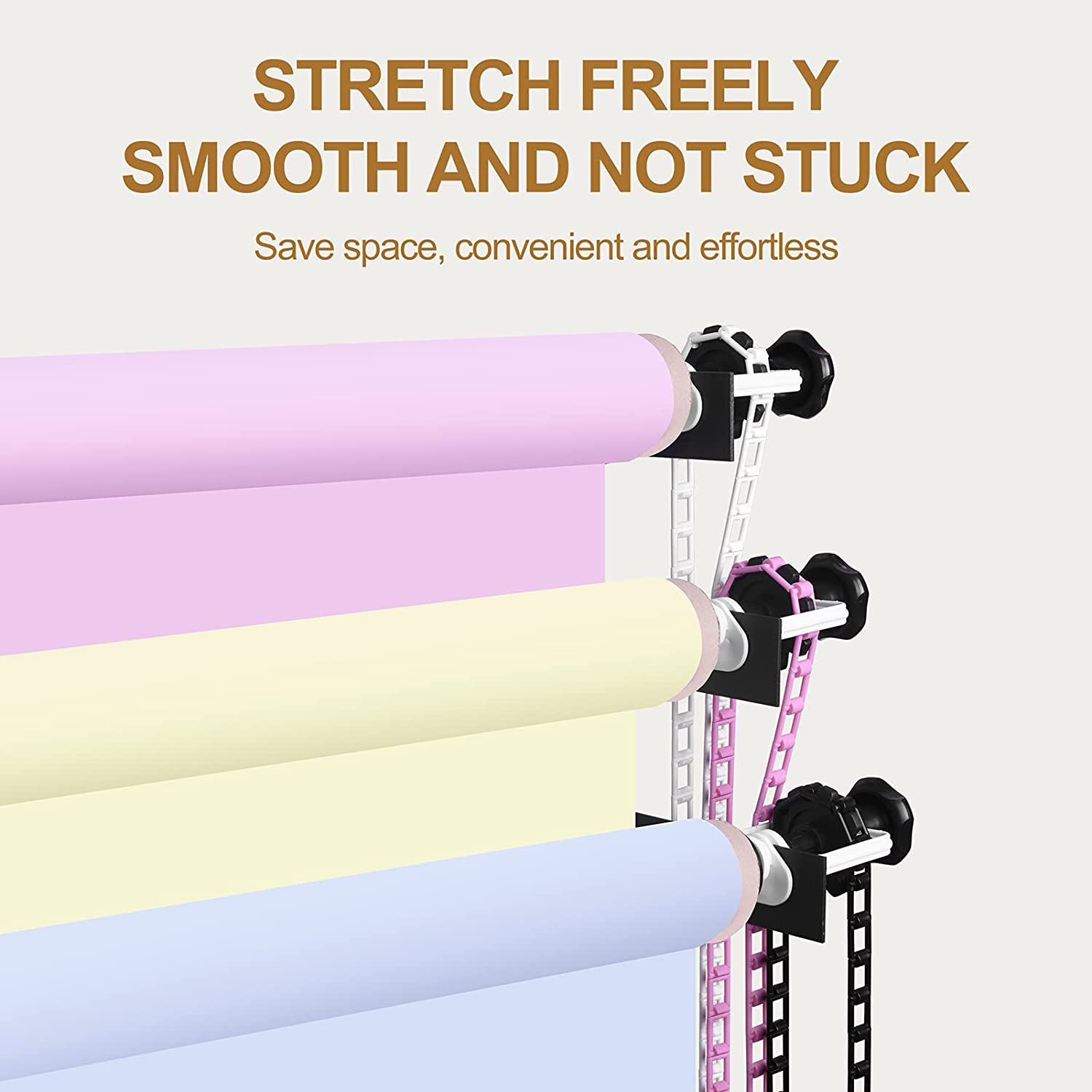 6 Roller Wall Mounting Manual Background Support System
