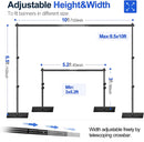 【Metal Base】Flat Steel Base Backdrop Stand